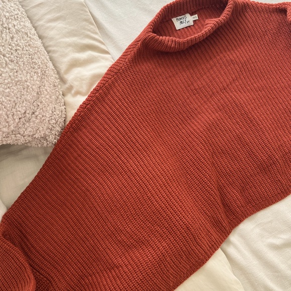 terracotta batwing cropped sweater - Picture 2 of 2